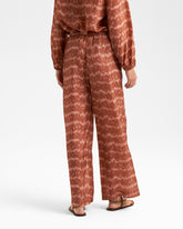 Printed Silk Marbella Trousers |