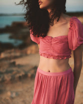 Silk Cotton Voile Floreanopolis Top |