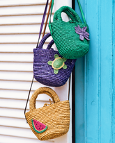 Raffia and Leather Summer Bag Mini |
