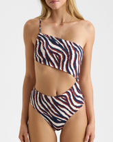 Cut-Out One-Shoulder One-Piece |