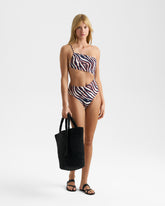 Cut-Out One-Shoulder One-Piece |