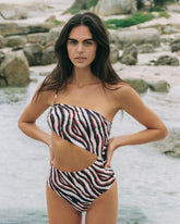 Cut-Out One-Shoulder One-Piece |