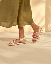 Jute Rope Sandals with Straps |