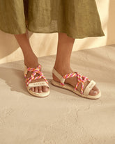 Jute Rope Sandals with Straps |