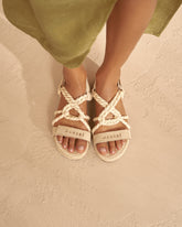Jute & Suede Rope Sandals |