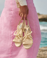 Jute & Suede Rope Sandals |