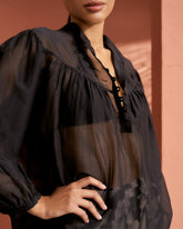 Cotton-Silk Voile Baja Shirt |