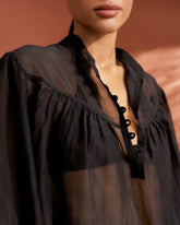 Cotton-Silk Voile Baja Shirt |