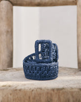Weaving Raffia Belt |