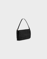 Borsa Paloma in Raffia Naturale e Pelle Nera |