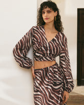 Printed Silk Cotton Voile Avila Top |