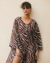 Printed Silk Cotton Voile Hydra Dress |