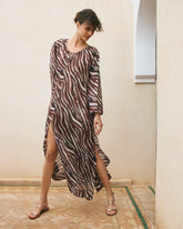 Printed Silk Cotton Voile Hydra Dress |