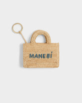 Natural Raffia Mini Sunset Charm Keyring |