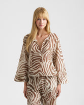 Printed Silk Cotton Voile Aventura Shirt |