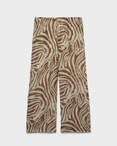 Printed Silk Cotton Voile Marbella Trousers |