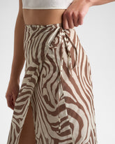 Printed Silk Cotton Voile Ondina Skirt |
