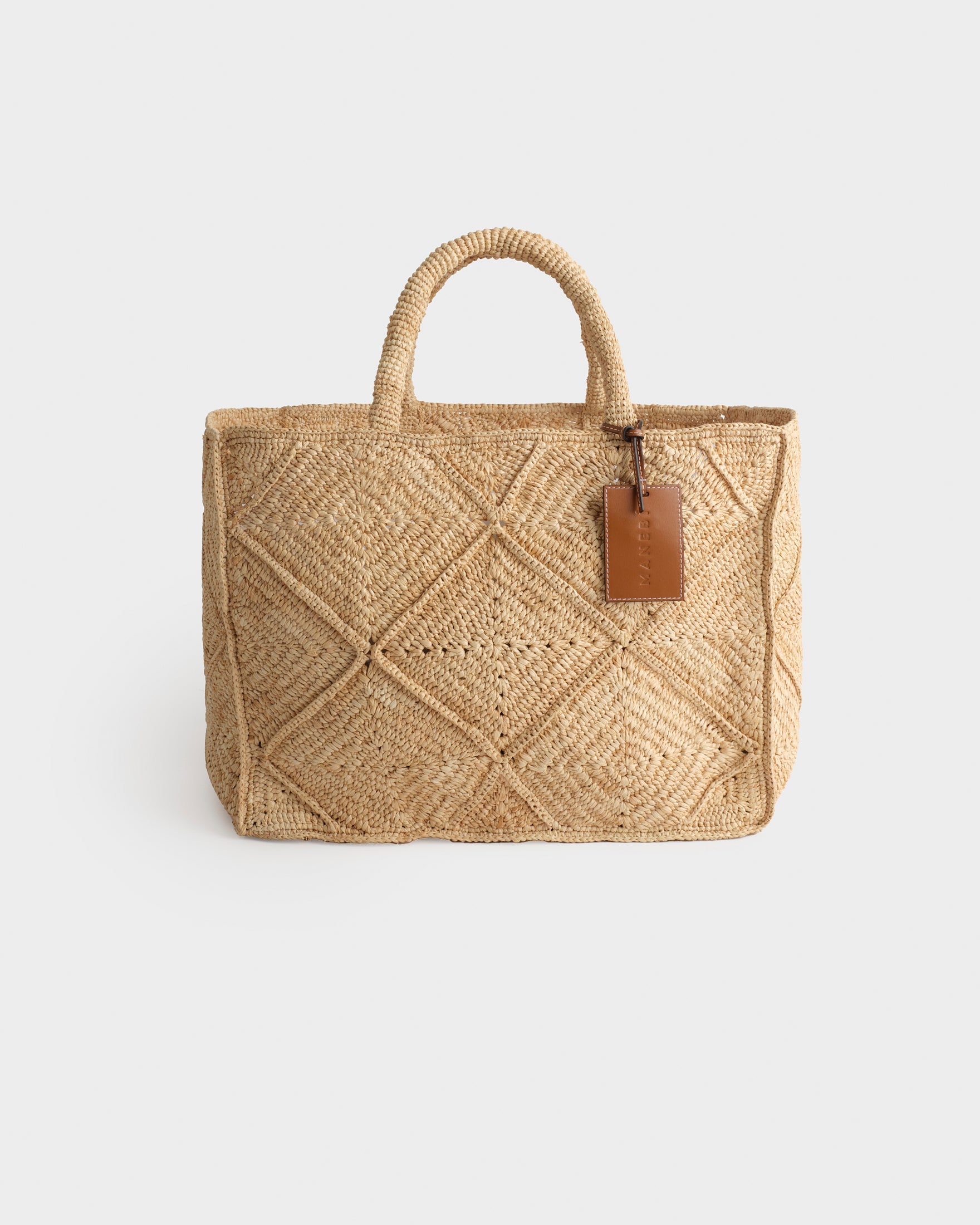 Manebi | Raffia Sunset Bag Large - Natural