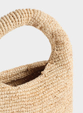 Borsa Halfmoon in Rafia |