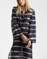 Printed Silk Cotton Voile Oceane Dress |