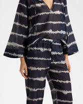 Printed Silk Cotton Voile Belem Trousers |