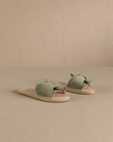 Soft Suede Sandals With Knot |