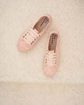 Suede Lace-Up Espadrilles |