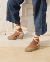 Soft Suede Low Wedge Espadrilles |