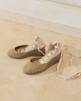 Soft Suede Low Wedge Espadrilles |