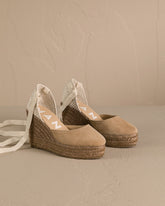 Soft Suede Wedge Espadrilles |