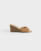 Suede Mule Wedge Espadrilles |