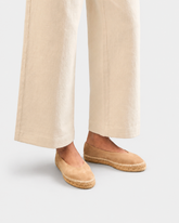 Suede Ballet Flat Espadrilles |