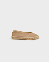 Suede Ballet Flat Espadrilles |
