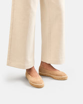 Suede Ballet Flat Espadrilles |