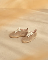 Suede Lace-Up Espadrilles |
