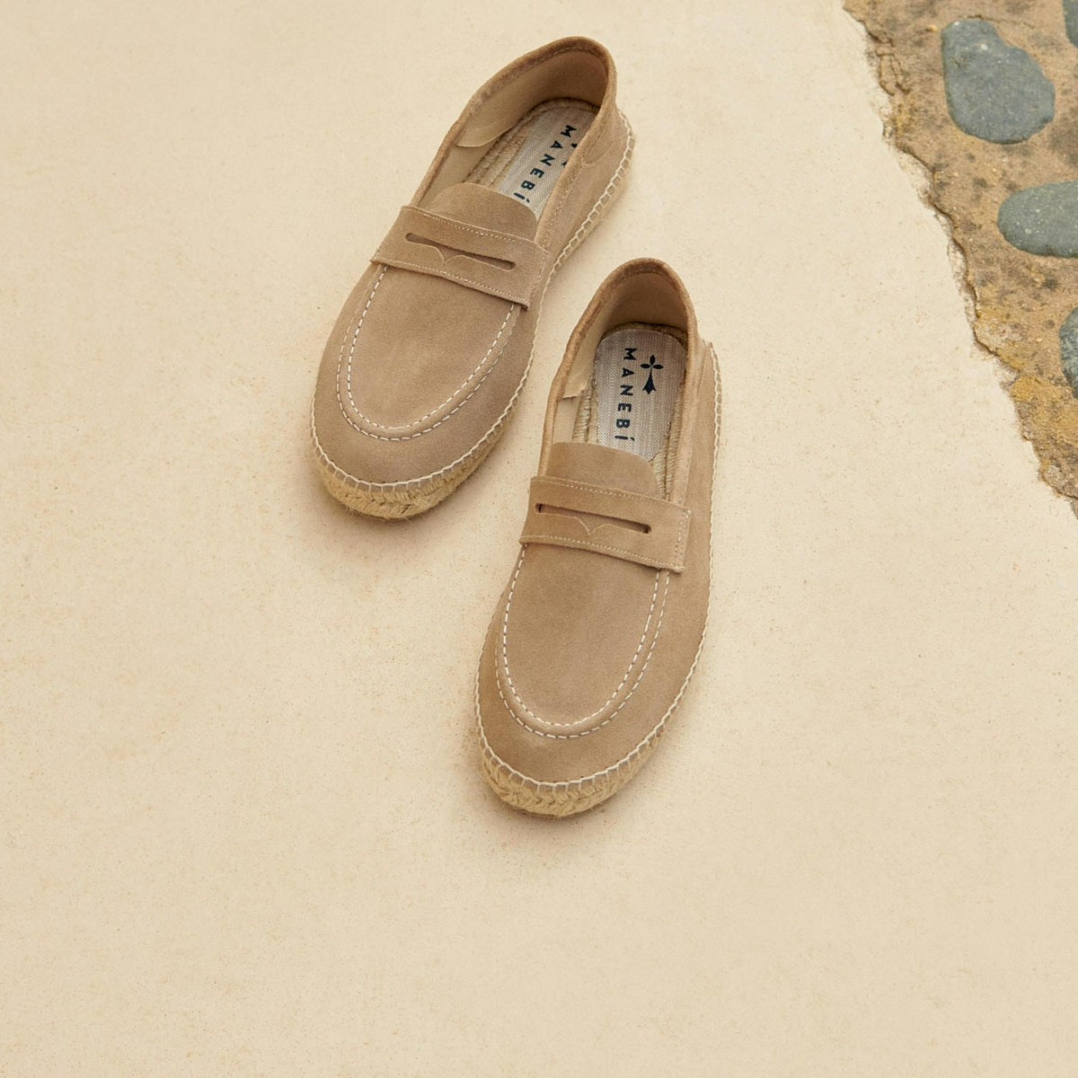 Manebi espadrilles “Hamptons” “Vintage Taupe”. Size 12 (45) Manebí | Loafers - Hamptons - Vintage Taupe main image 2