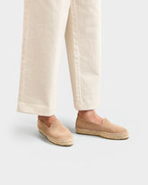 Suede Flat Espadrilles |