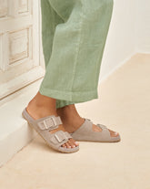 Suede Traveler Nordic Sandals |