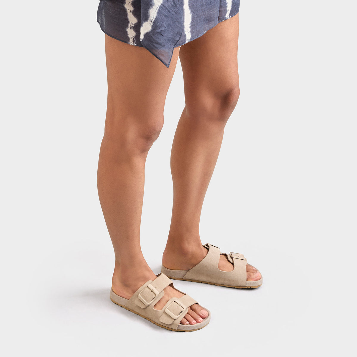 Taupe Traveler Nordic Sandals Women | Suede | Manebí