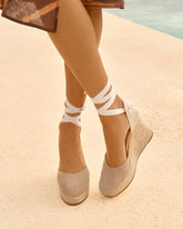 Soft Suede Wedge Espadrilles |