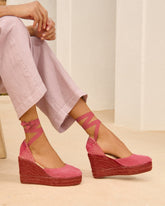 Soft Suede Wedge Espadrilles |