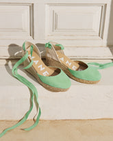 Soft Suede Low Wedge Espadrilles |