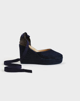 Espadrillas con Zeppa in Pelle Scamosciata |