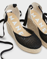 Espadrillas con Zeppa in Rete di Cotone |