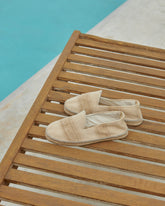 Espadrillas piatte in cotone intrecciato |