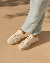 Espadrillas con Lacci in Tela di Cotone |
