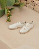 Espadrillas con Lacci in Tela di Cotone |