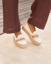 Cotton Linen And Silk Raw Fabric<br />Double Sole Espadrilles |
