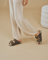 Faux Fur Nordic Sandals |