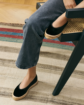 Silk Velvet Flat Ballerina |